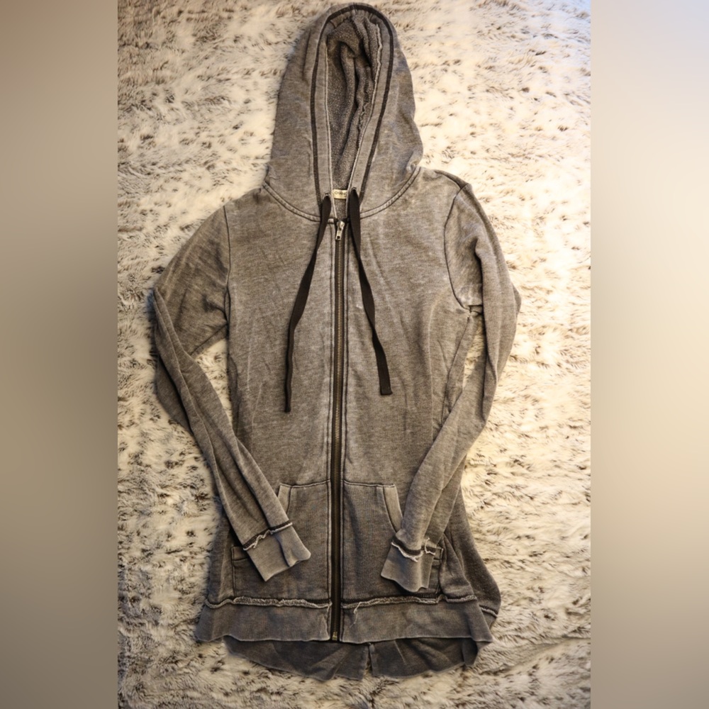 Small Gray Zip-Up Hoodie
